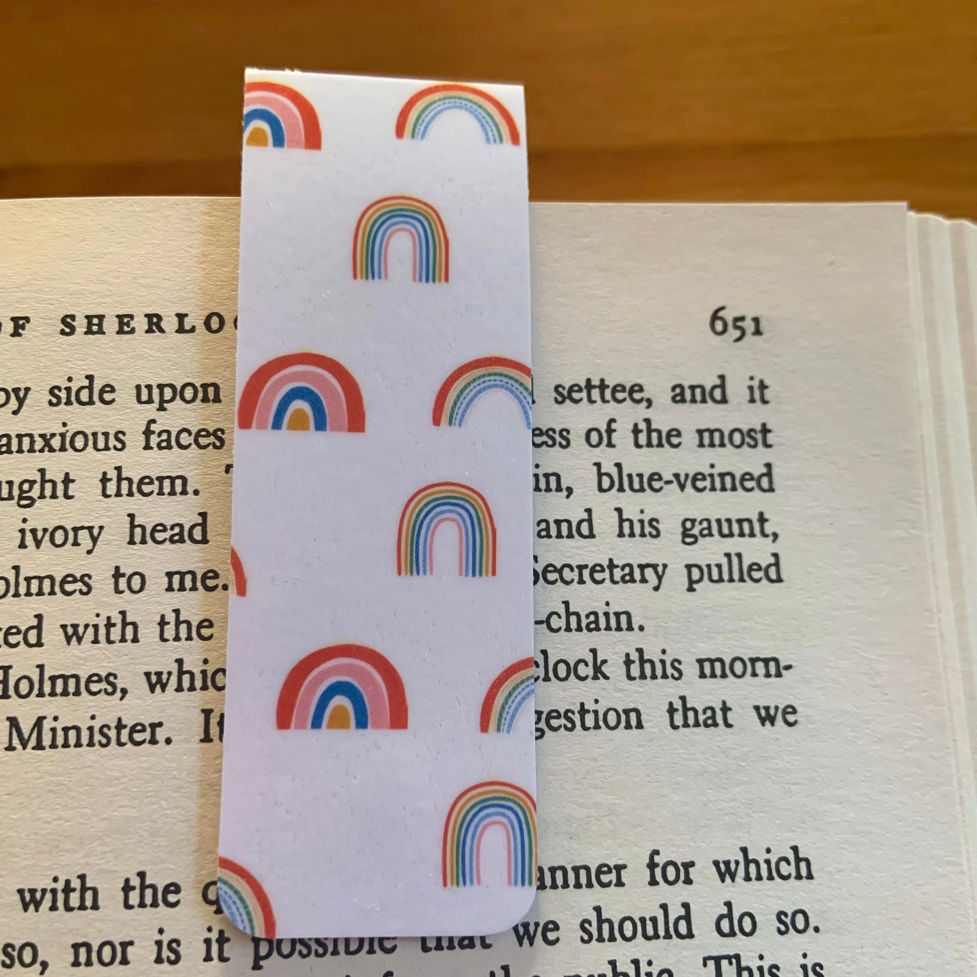 Rainbow stripes magnetic bookmarks - Bookmarks - Made by Saskia