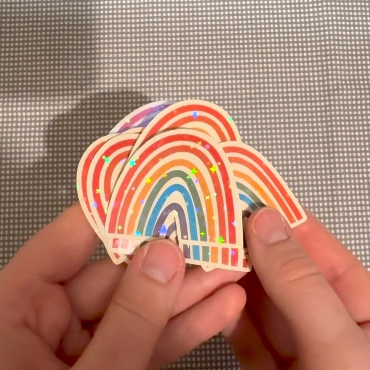 Holographic rainbow sticker - Stickers - Made by Saskia